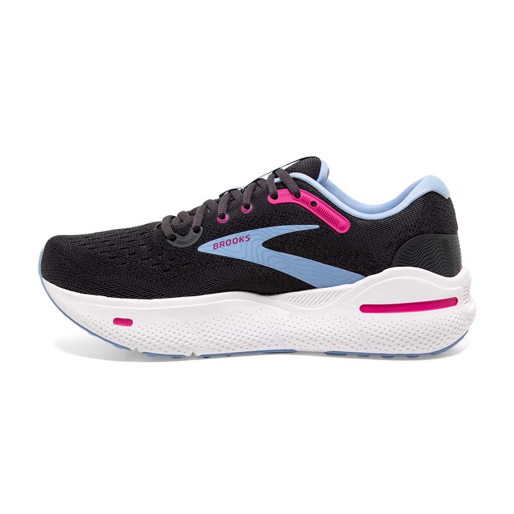 Women's Ghost Max Running Shoe - Ebony/Open Air/Lilac Rose- Regular (B)