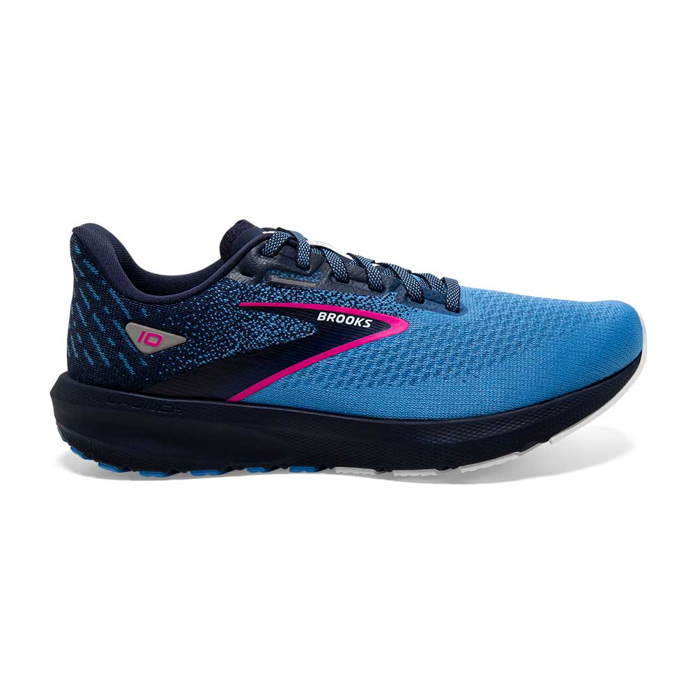 Women's Launch 10 Running Shoe - Peacoat/Marina Blue/Pink Glo - Regular (B)