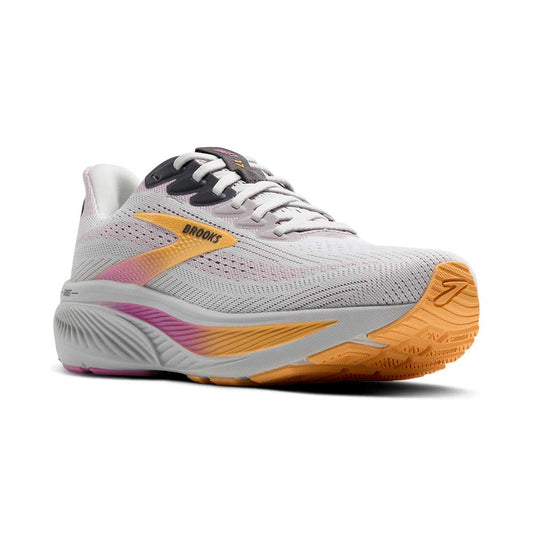 Women's Ghost 17 Running Shoe - Oyster/Apricot/Pink - Extra Wide (2E)
