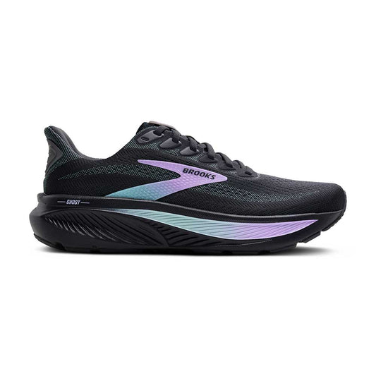 Women's Ghost 17 Running Shoe - Grey/Clearwater/Purple - Regular (B)