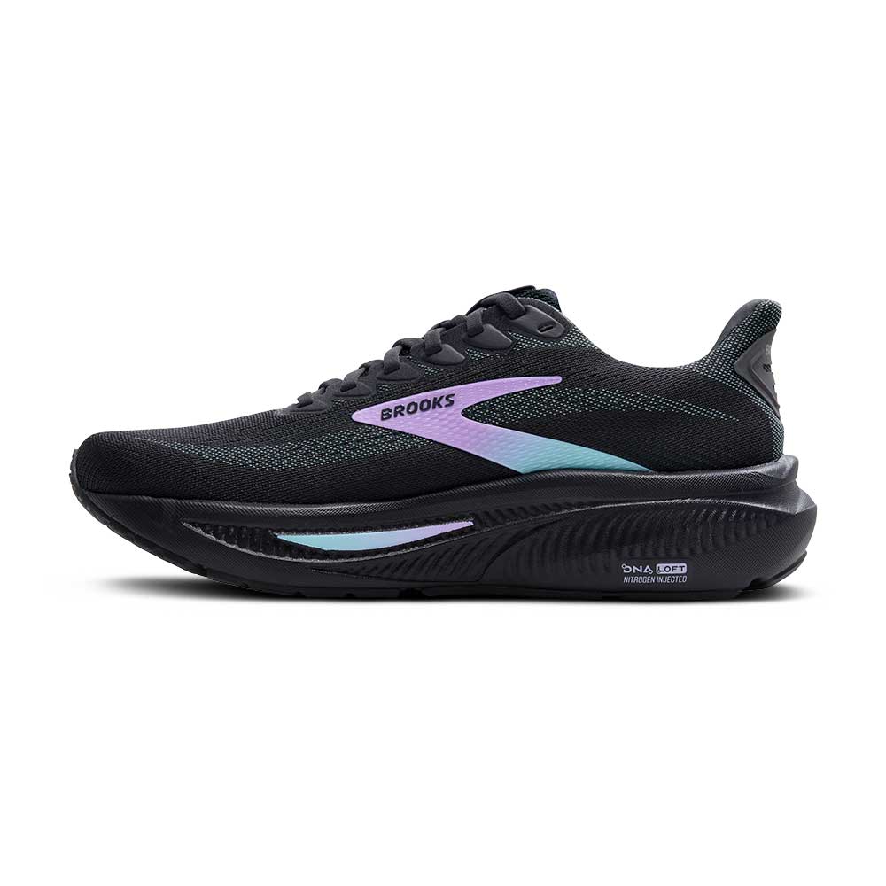 Women's Ghost 17 Running Shoe - Grey/Clearwater/Purple - Regular (B)