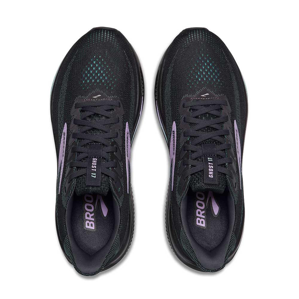 Women's Ghost 17 Running Shoe - Grey/Clearwater/Purple - Regular (B)