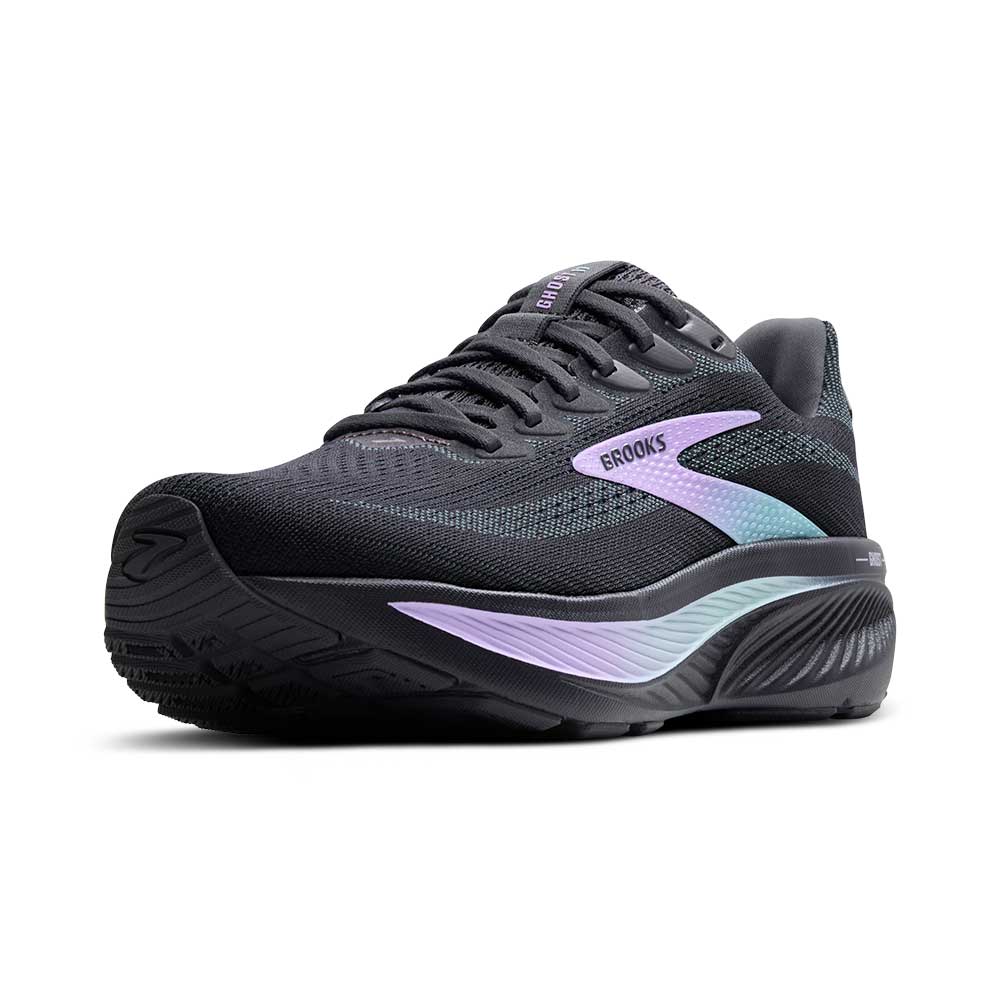 Women's Ghost 17 Running Shoe - Grey/Clearwater/Purple - Regular (B)
