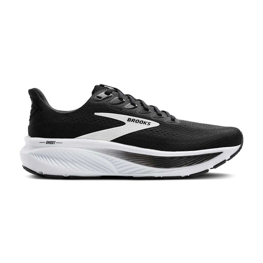 Women's Ghost 17 Running Shoe - Black/Grey/White - Wide (D)