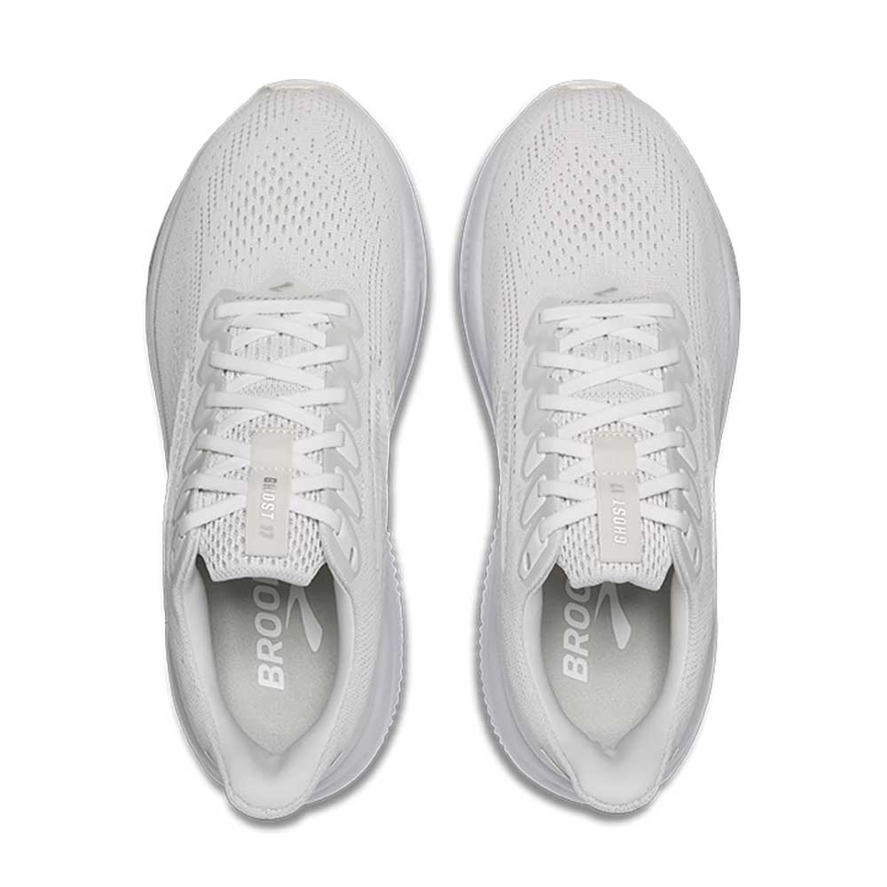 Women's Ghost 17 Running Shoe - White/White/Grey - Regular (B)