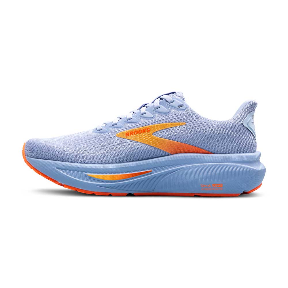 Women's Ghost 17 Running Shoe - Blue Heron/White/Orange - Regular (B)