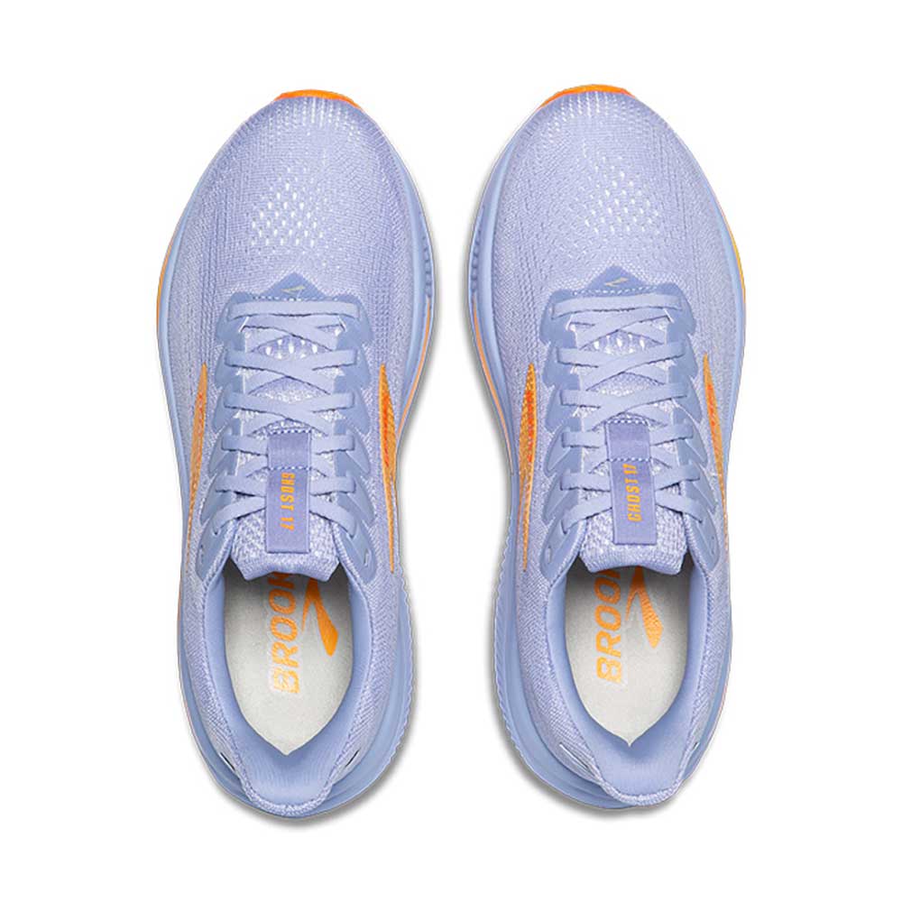 Women's Ghost 17 Running Shoe - Blue Heron/White/Orange - Regular (B)