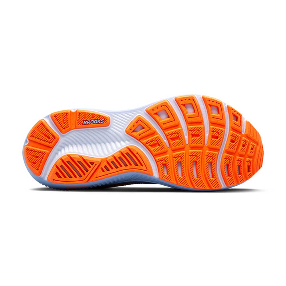Women's Ghost 17 Running Shoe - Blue Heron/White/Orange - Regular (B)