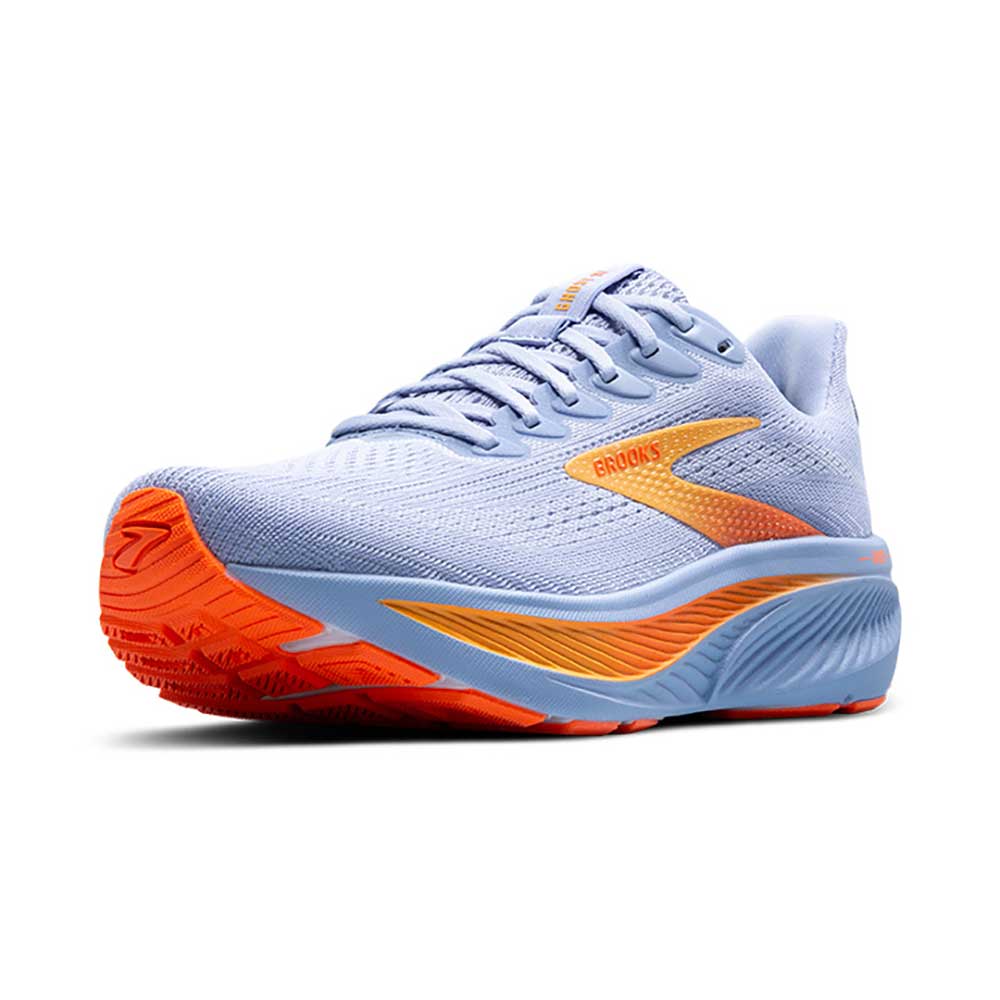 Women's Ghost 17 Running Shoe - Blue Heron/White/Orange - Regular (B)