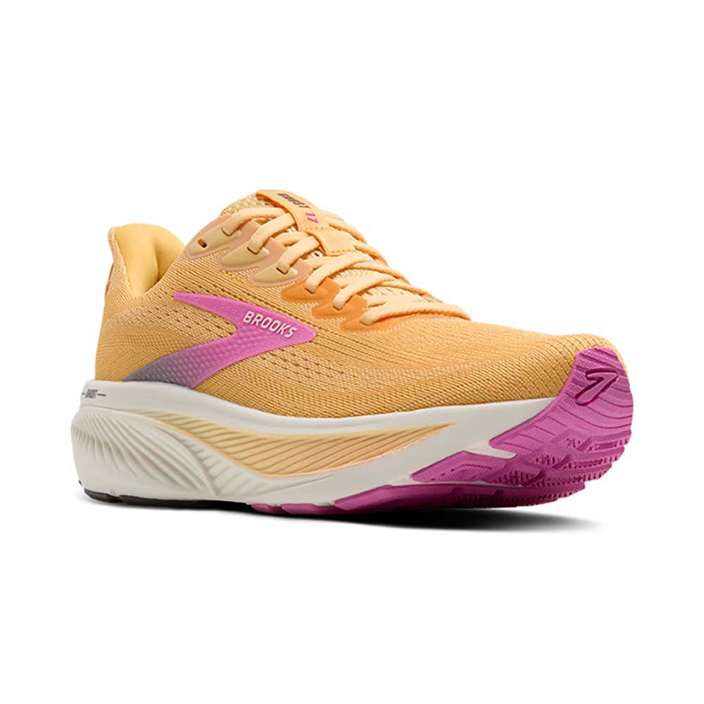 Women's Ghost 17 Running Shoe - Apricot/Grey/Pink - Regular (B)