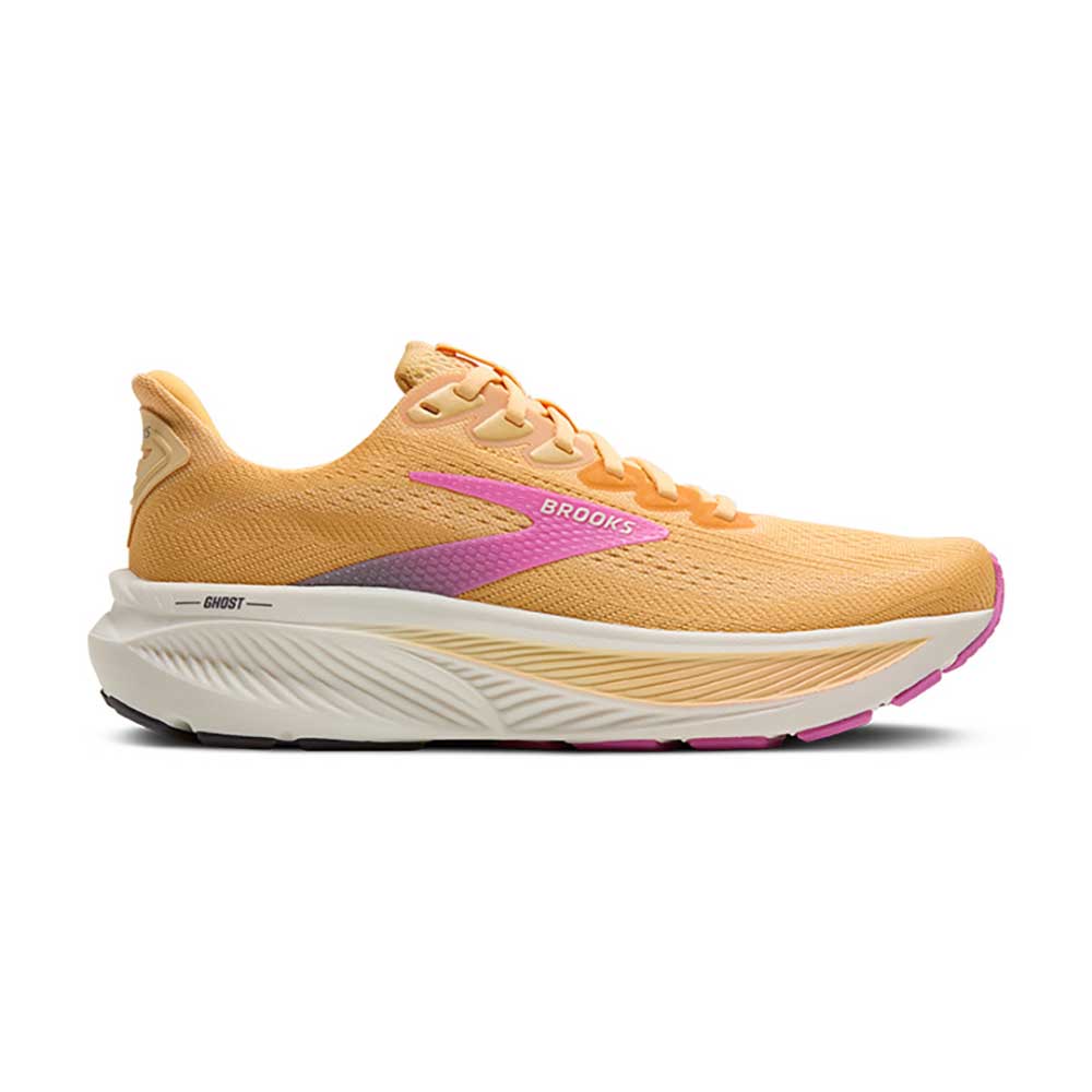 Women's Ghost 17 Running Shoe - Apricot/Grey/Pink - Regular (B)