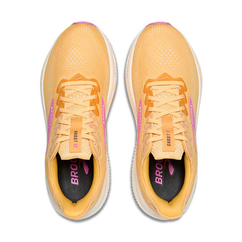 Women's Ghost 17 Running Shoe - Apricot/Grey/Pink - Regular (B)