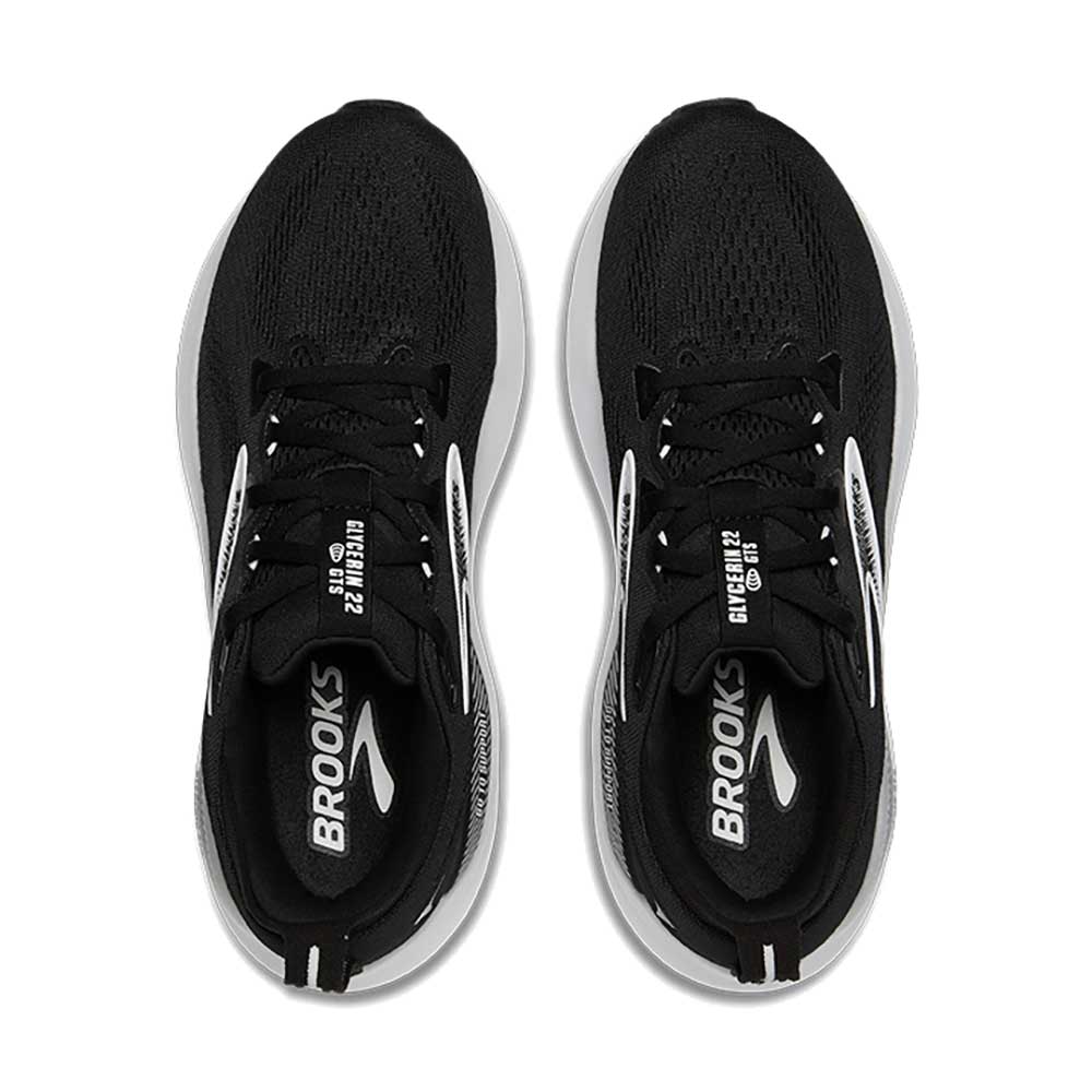 Women's Glycerin GTS 22 Running Shoe - Black/Grey/White - Wide (D)