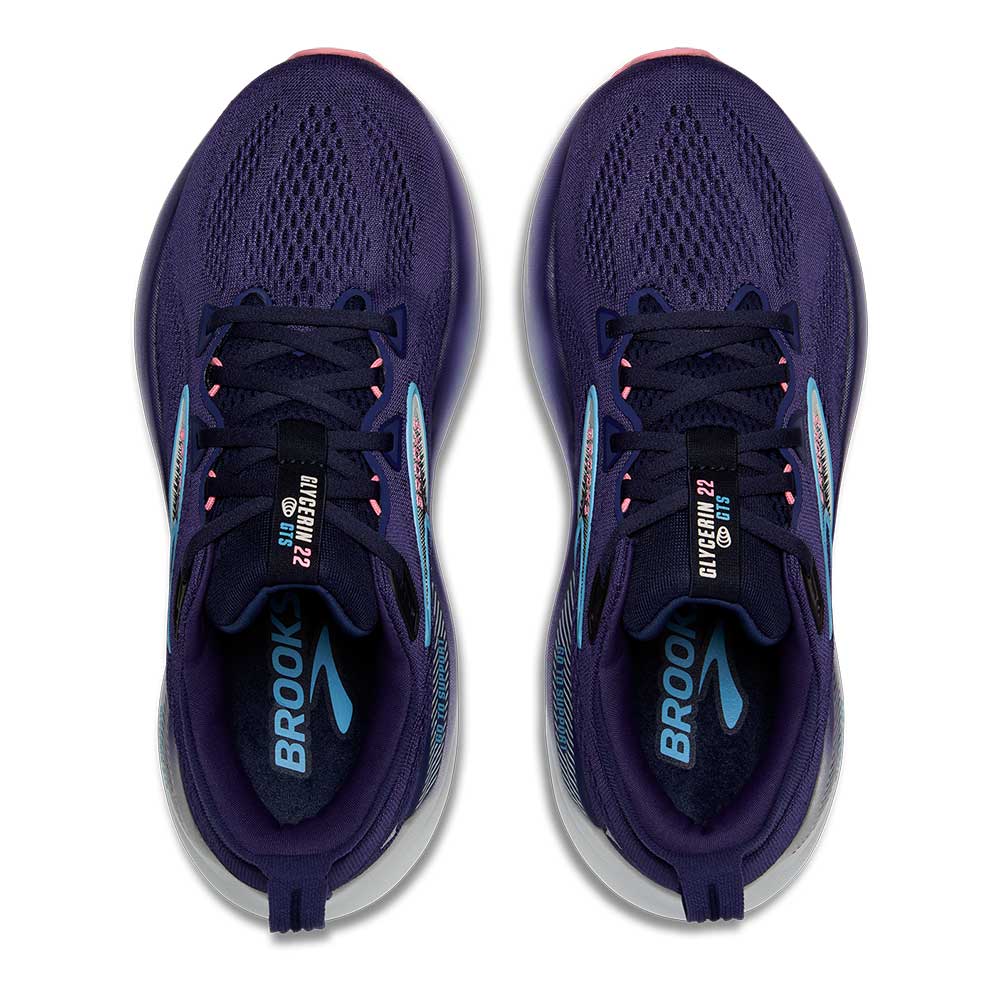 Women's Glycerin GTS 22 Running Shoe - Blue Ribbon/Peacoat/Dianthus - Regular (B)
