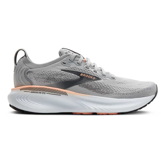 Women's Adrenaline GTS 25 Running Shoe - Grey/Blackened Pearl/Coral - Narrow (2A)