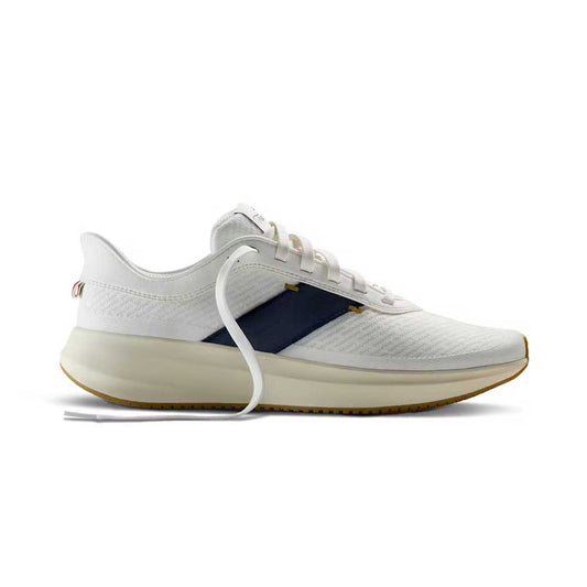 All Gender Eliot Runner Running Shoe - Ivory/ Navy - Regular (D)