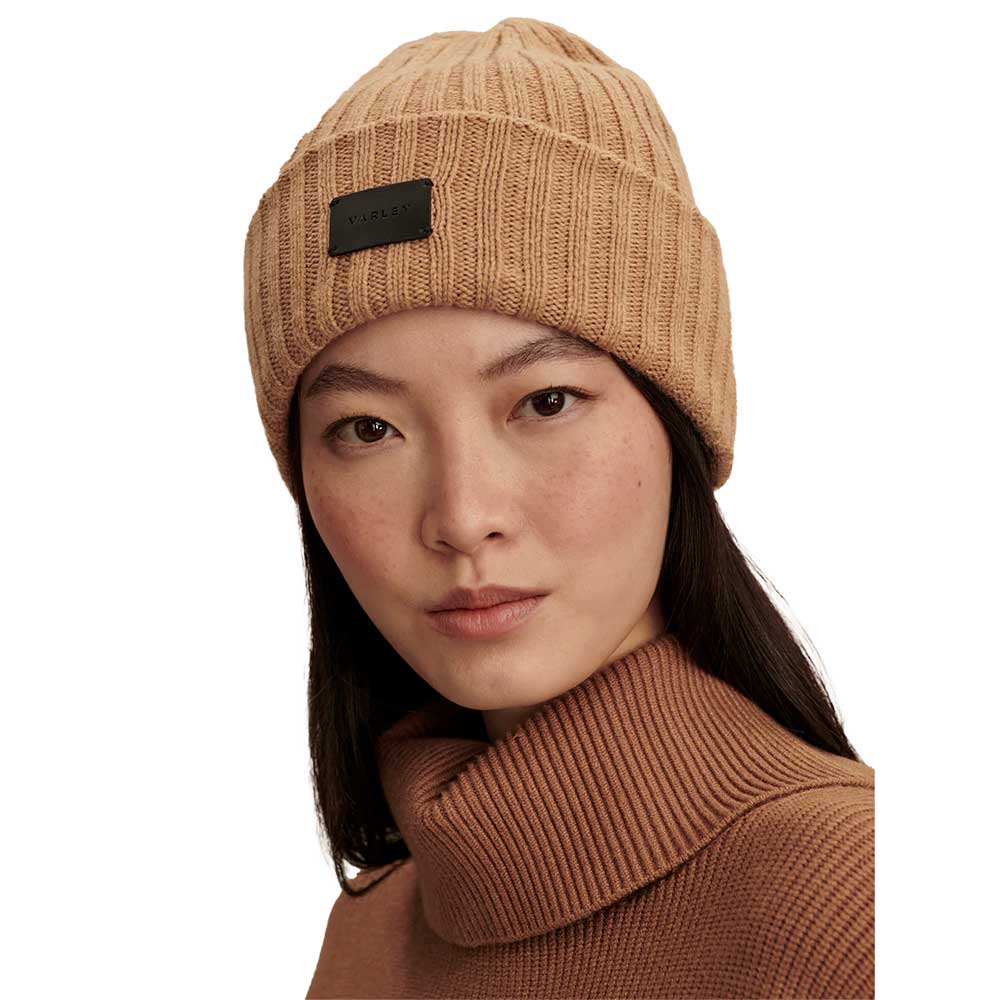 Women's Elva Chunky Rib Beanie - Camel