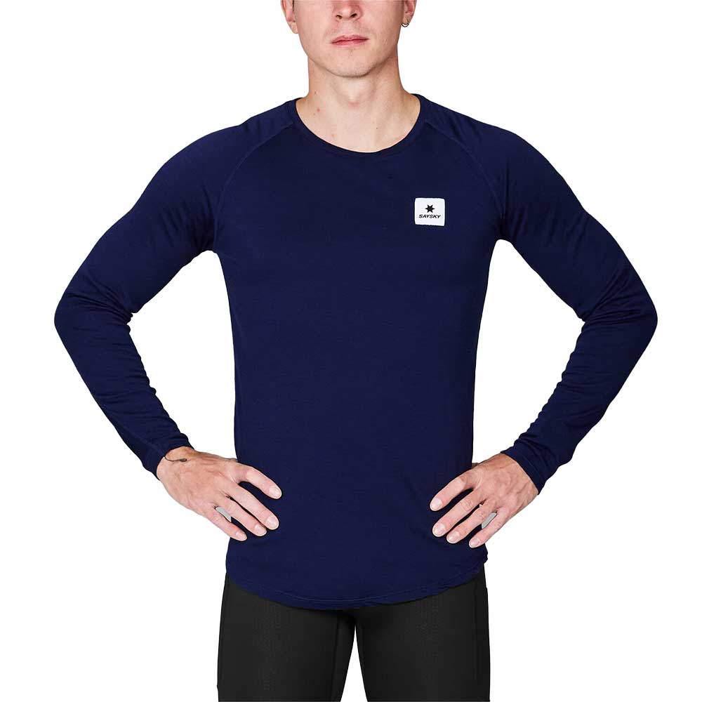 Men's Merino Base Layer Long Sleeve - Blue