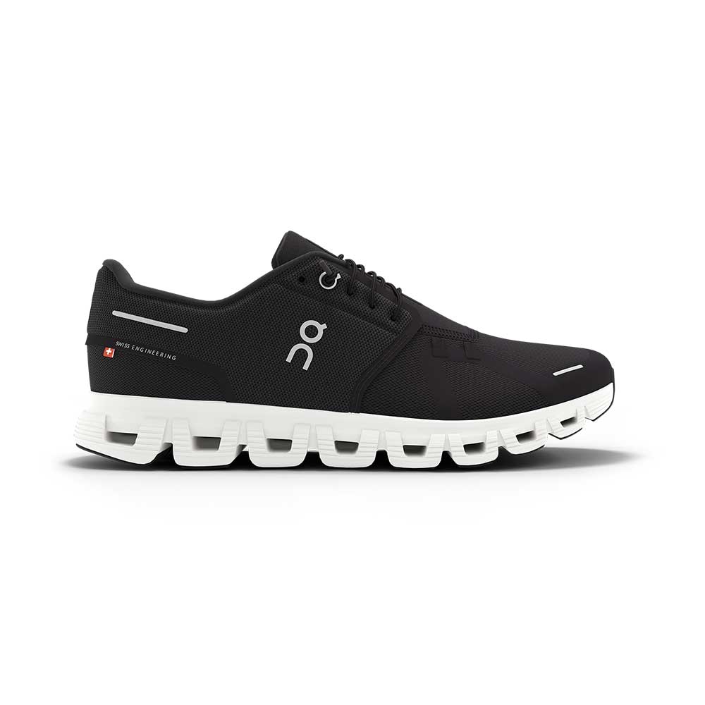 Men's Cloud 6 Running Shoe - Black/White - Regular (D)