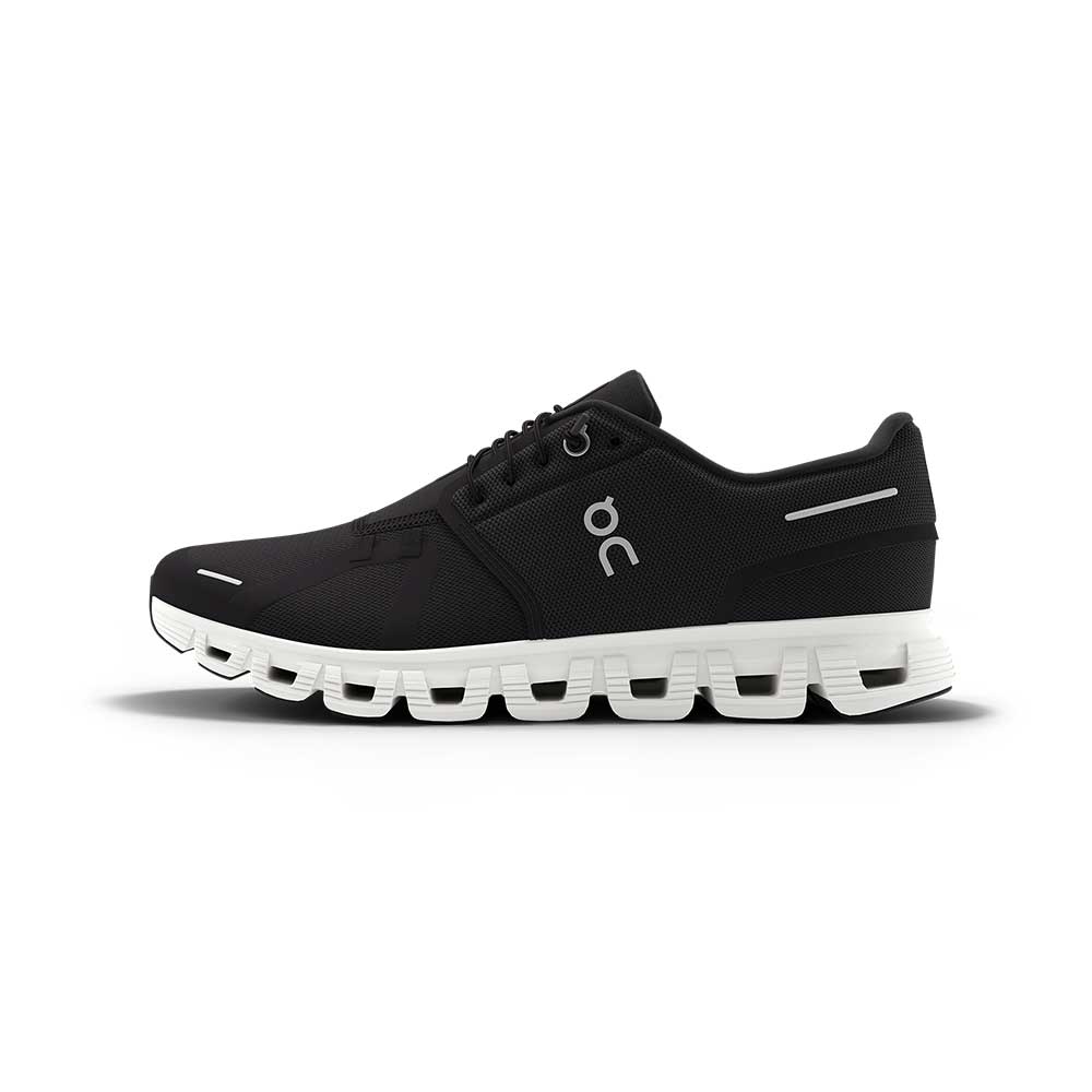 Men's Cloud 6 Running Shoe - Black/White - Regular (D)