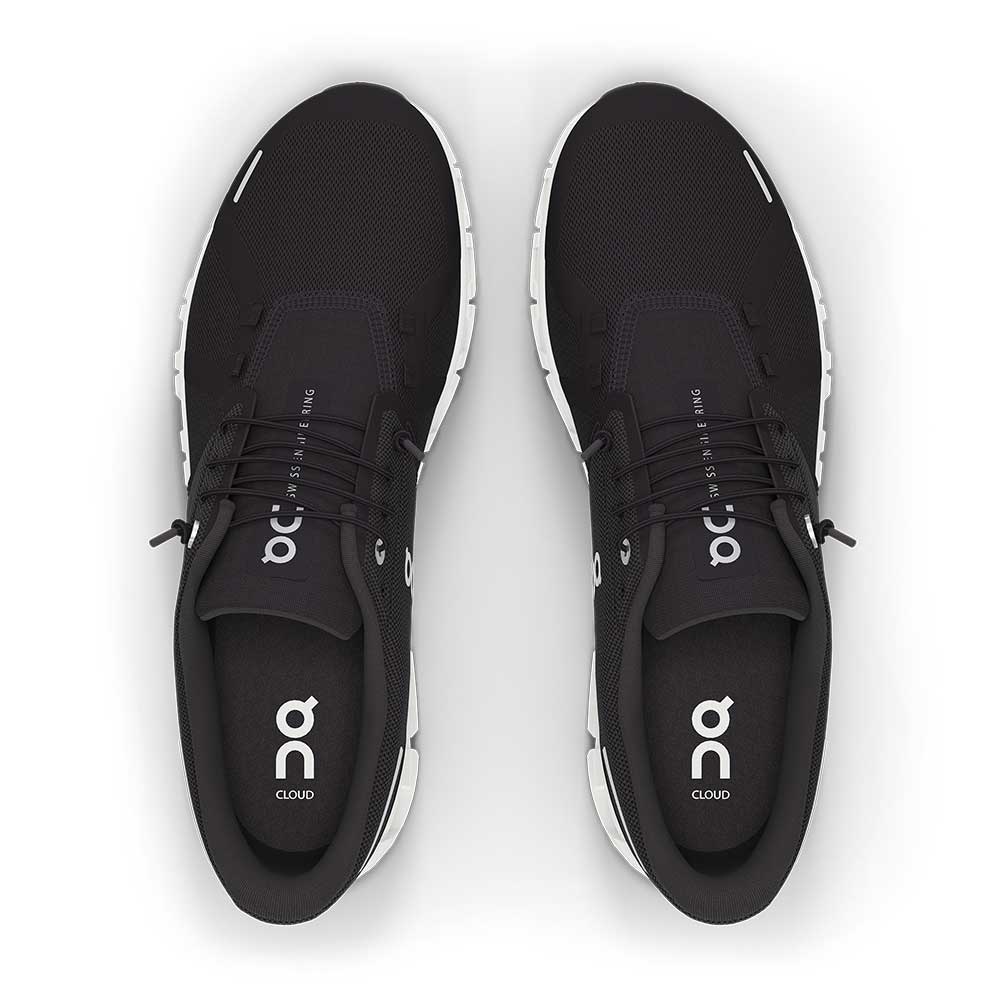 Men's Cloud 6 Running Shoe - Black/White - Regular (D)