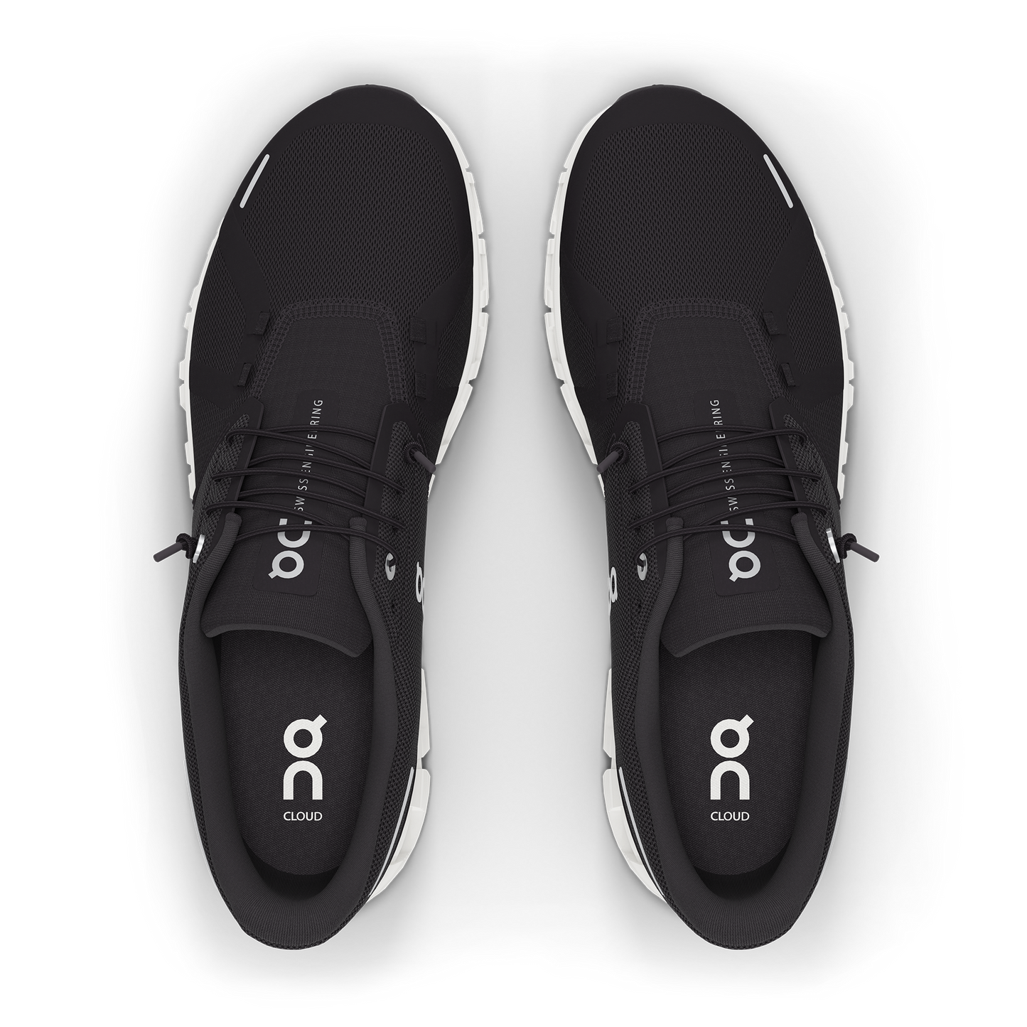 Women's Cloud 6 Running Shoe - Black/White - Regular (B)