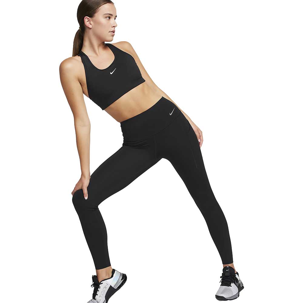 Nike Women's Stretch Fit Synthetic Leggings (BV5716-010_Black