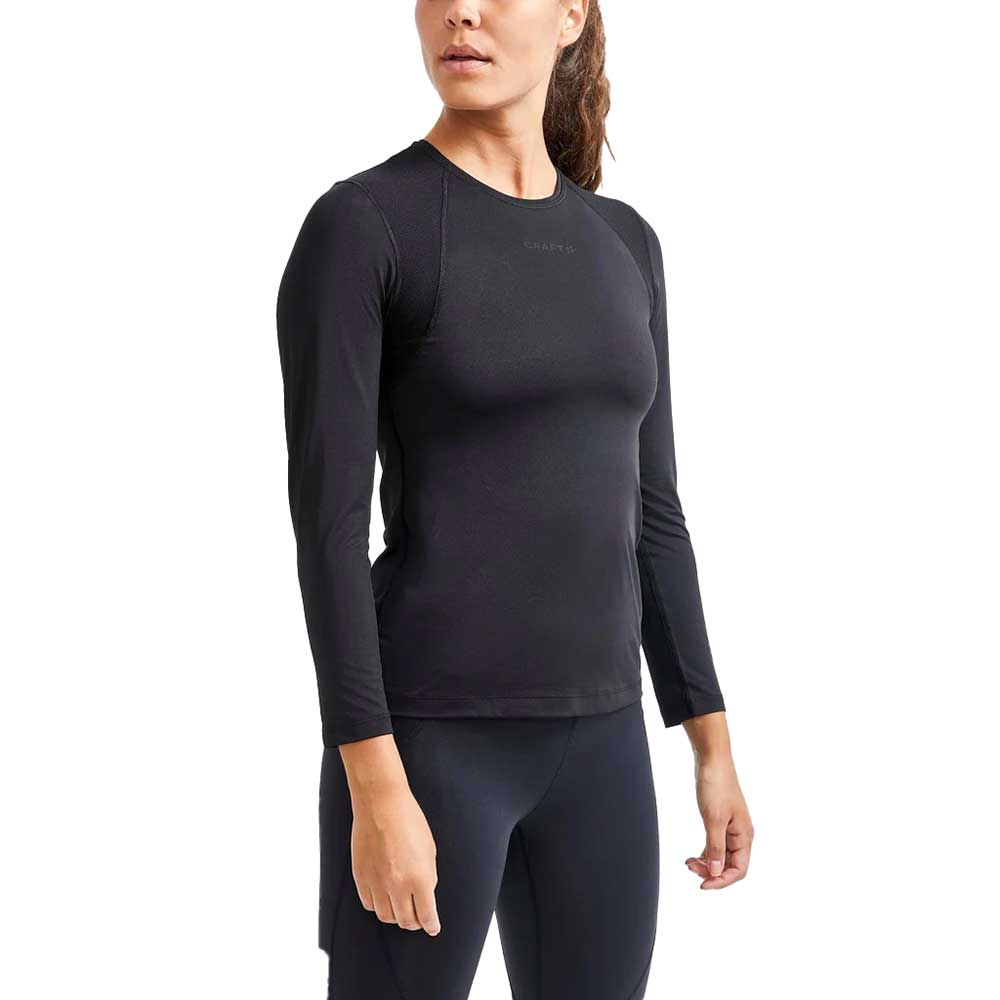 Women's Adv Essence Long Sleeve Training Tee - Black