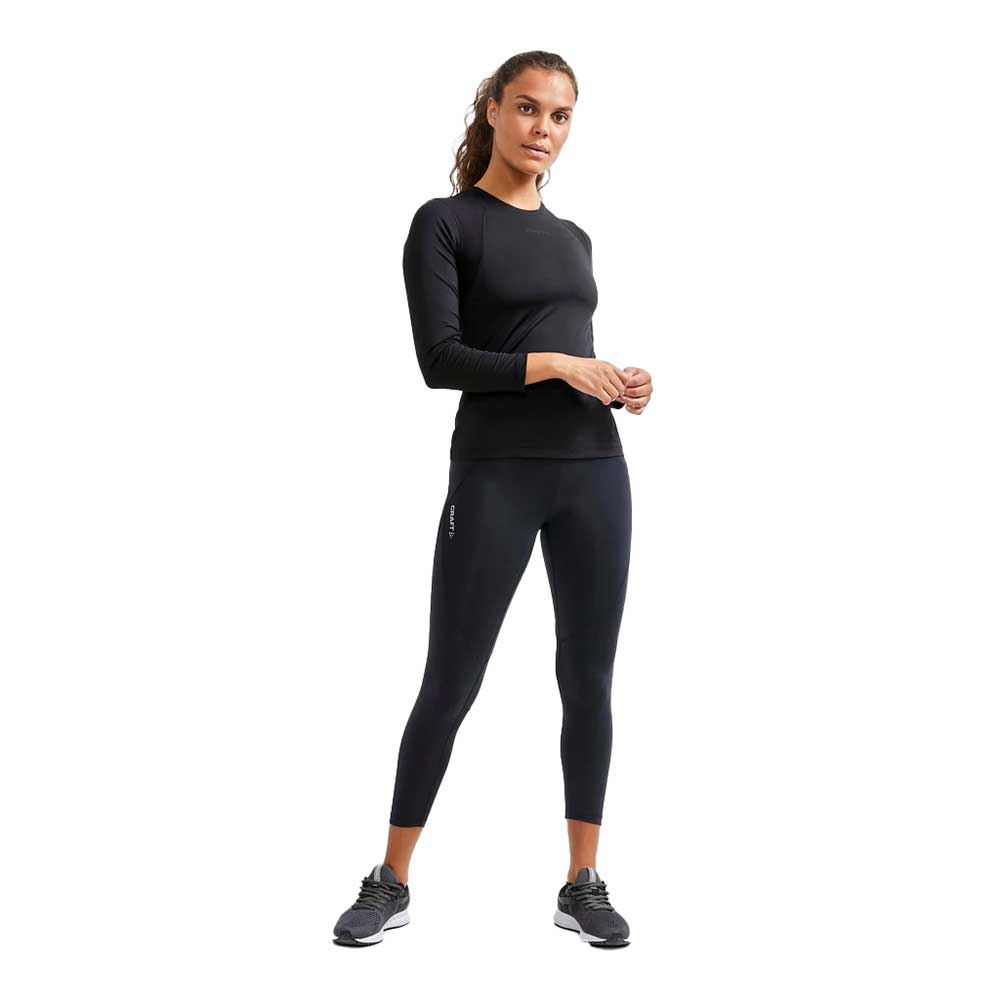 Women's Adv Essence Long Sleeve Training Tee - Black