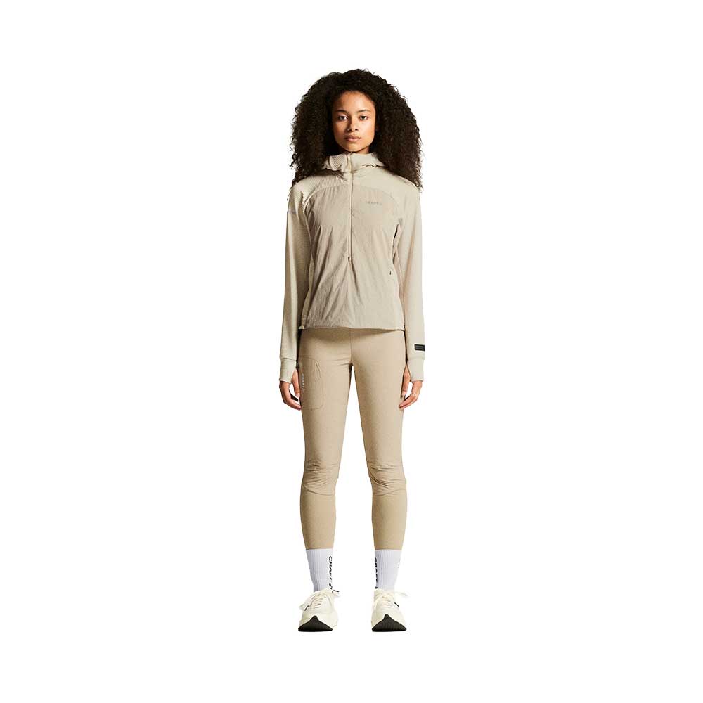 Women's Subz Light Hood Sweater - Plaster