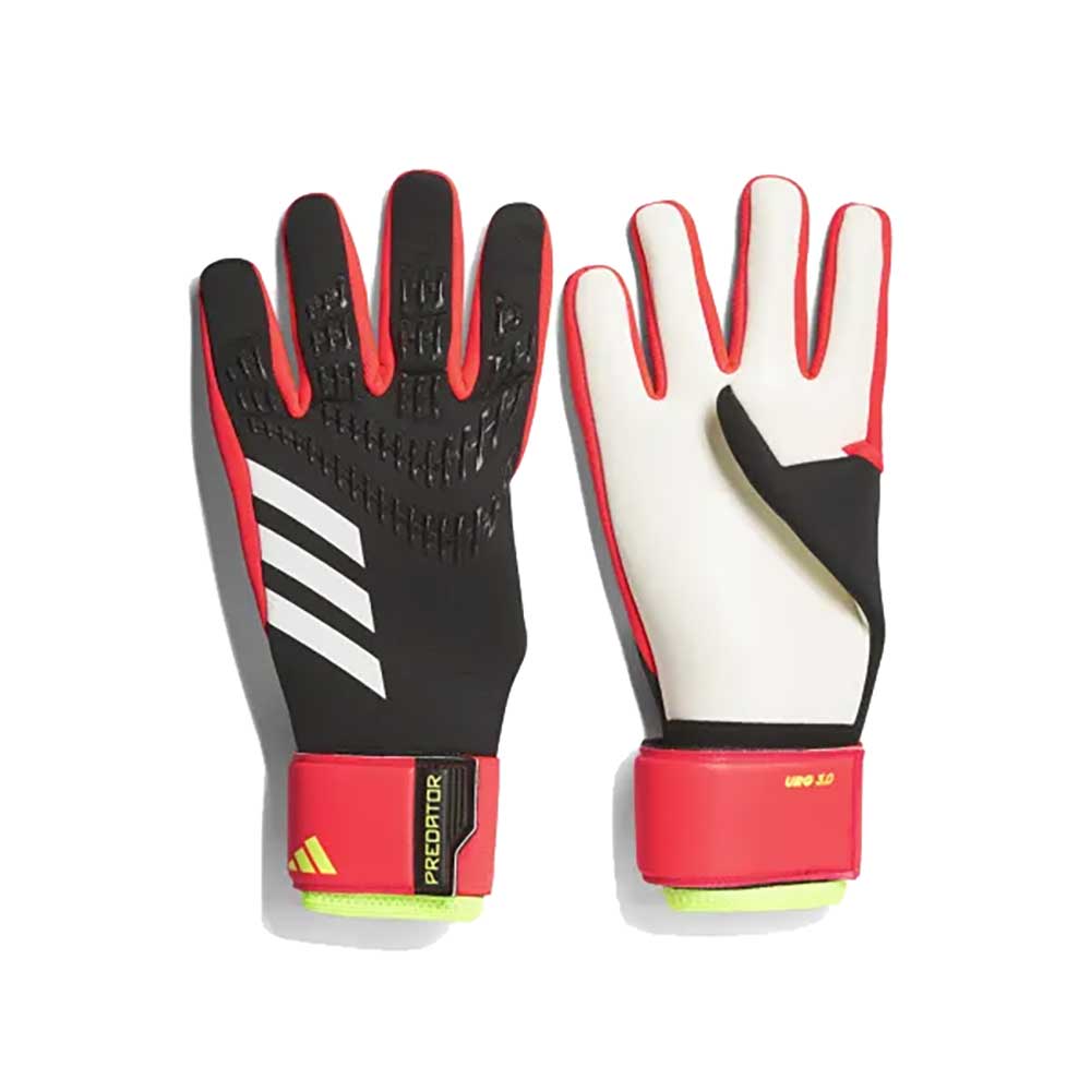 Predator League Goalkeeper Gloves - Black/Solar red/Solar yellow