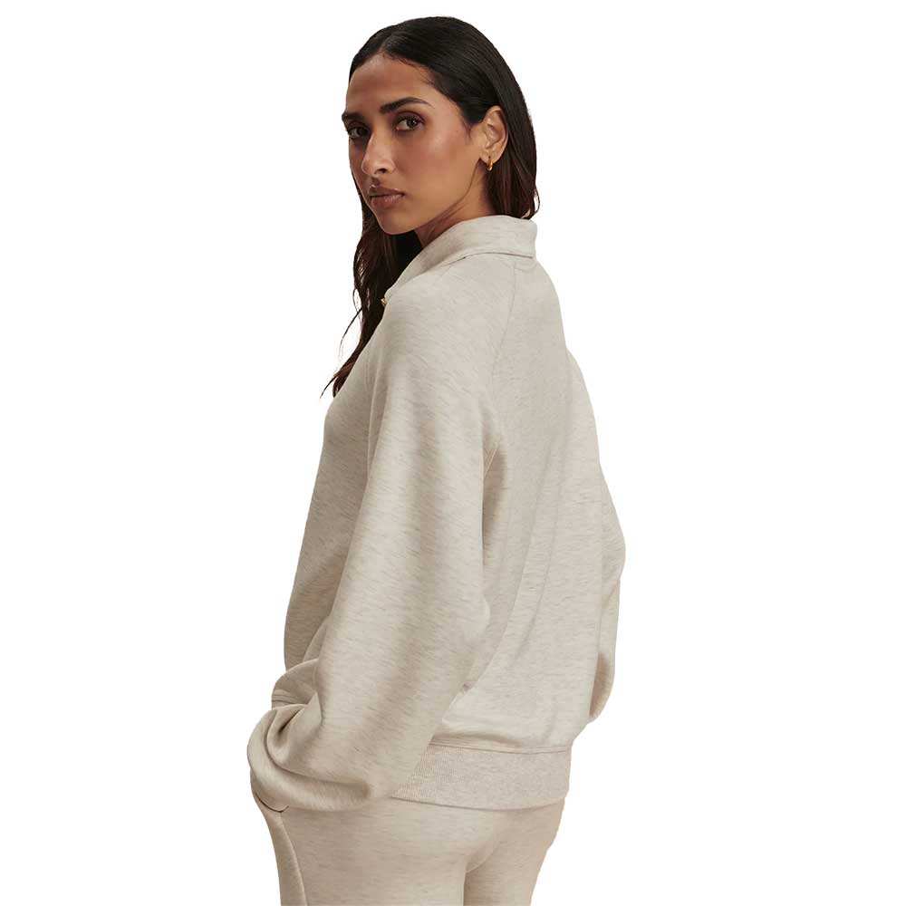 Women's Selene Half Zip Sweat - Ivory Marl