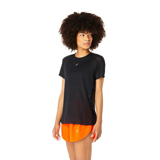 Women's Metarun Short Sleeve Shirt - Peformance Black
