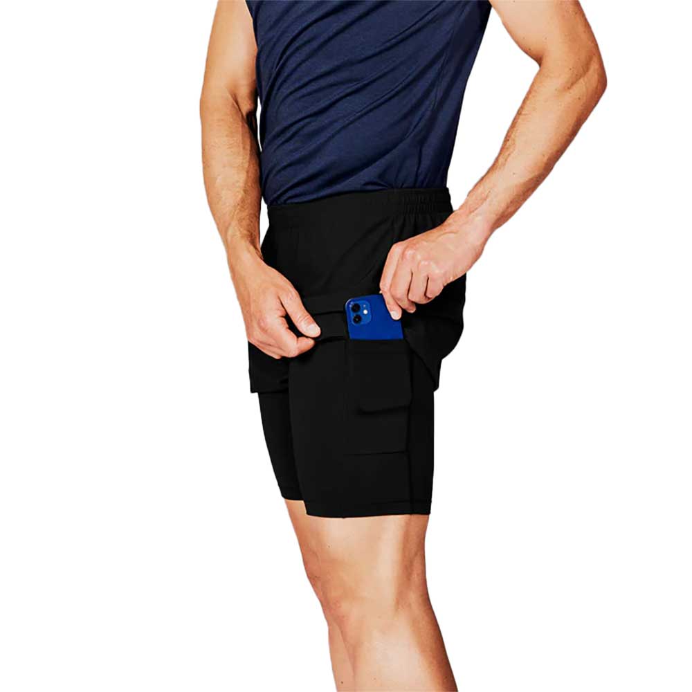 Men's Pace 2-in-1 Shorts - Black