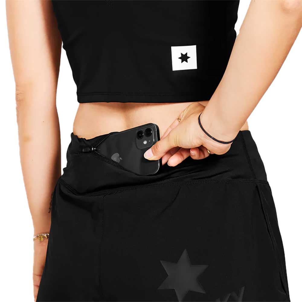 Women's 2-in-1 Pace Shorts 3" - Black