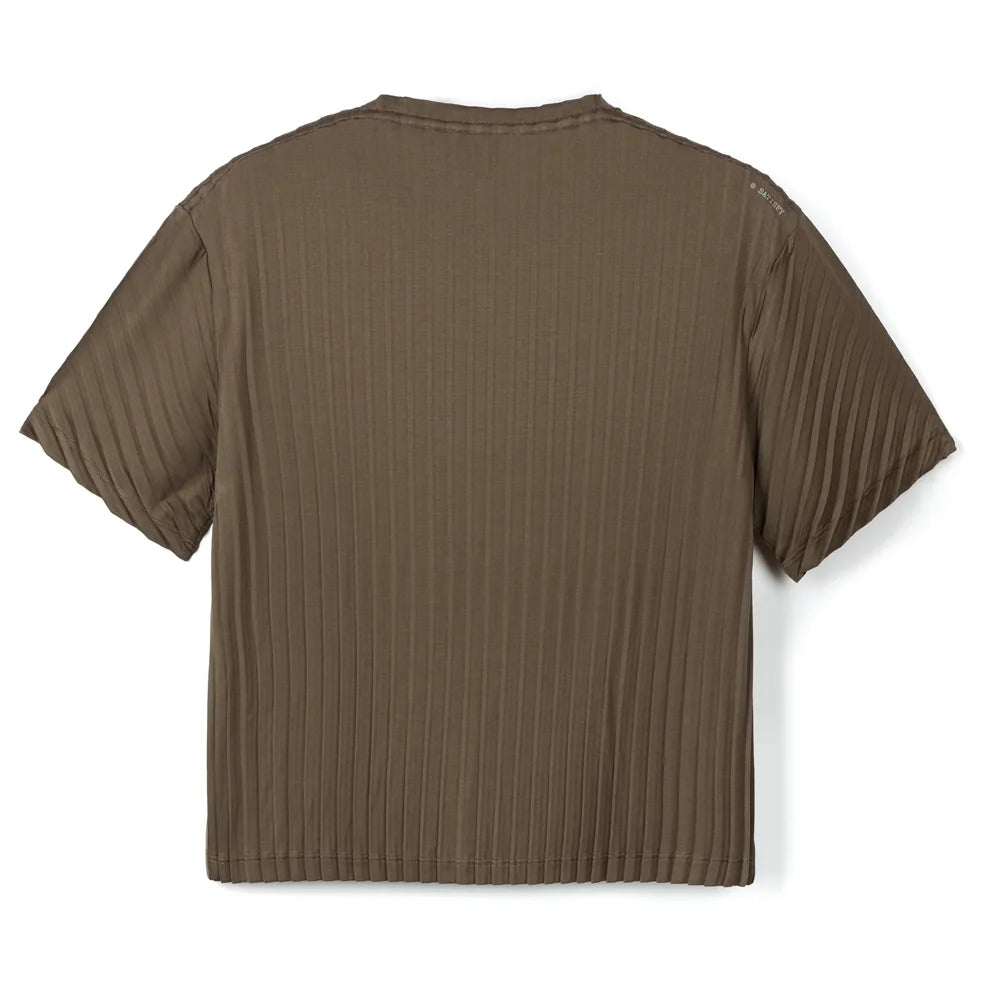 Women's Auralite Pleated T-Shirt - Olive