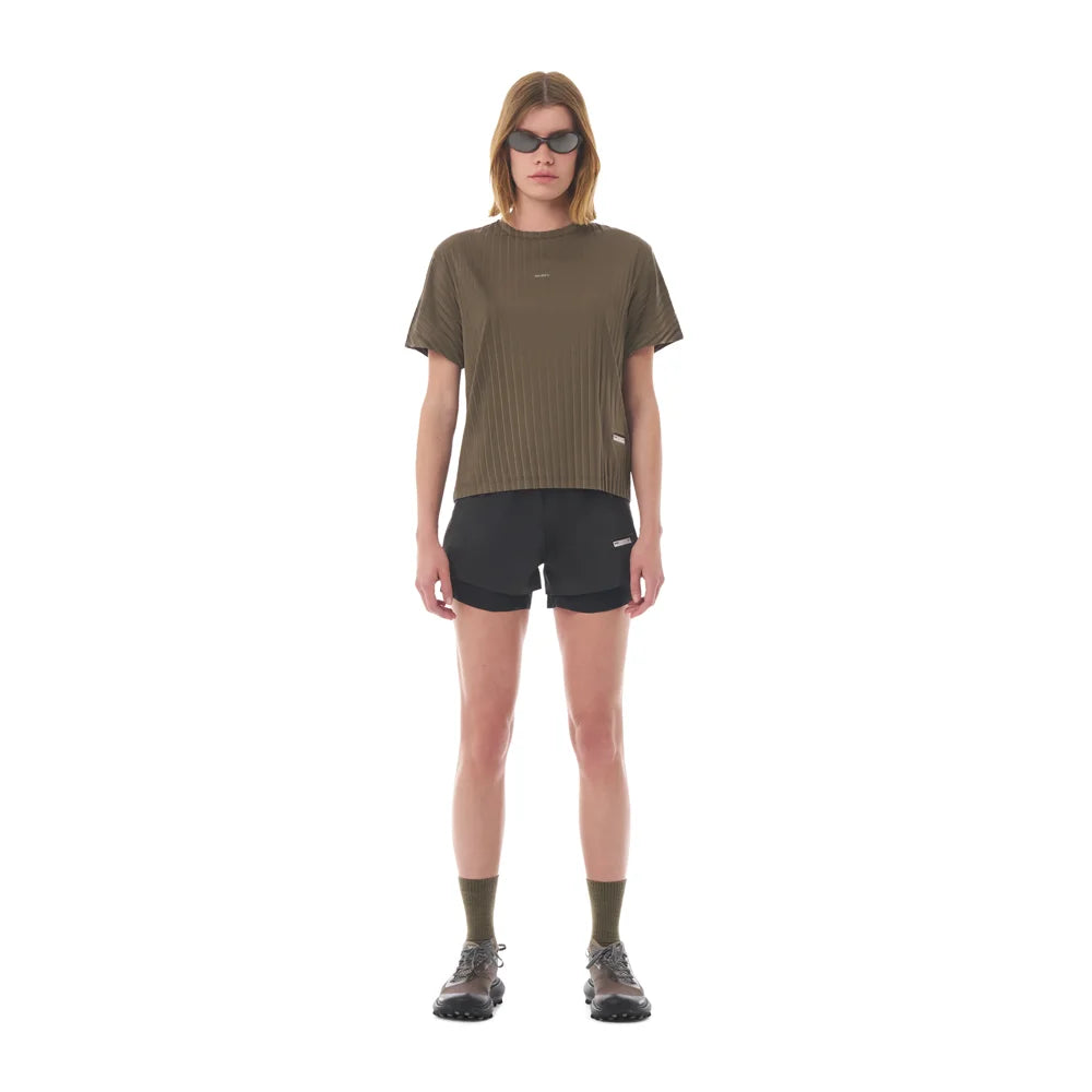Women's Auralite Pleated T-Shirt - Olive