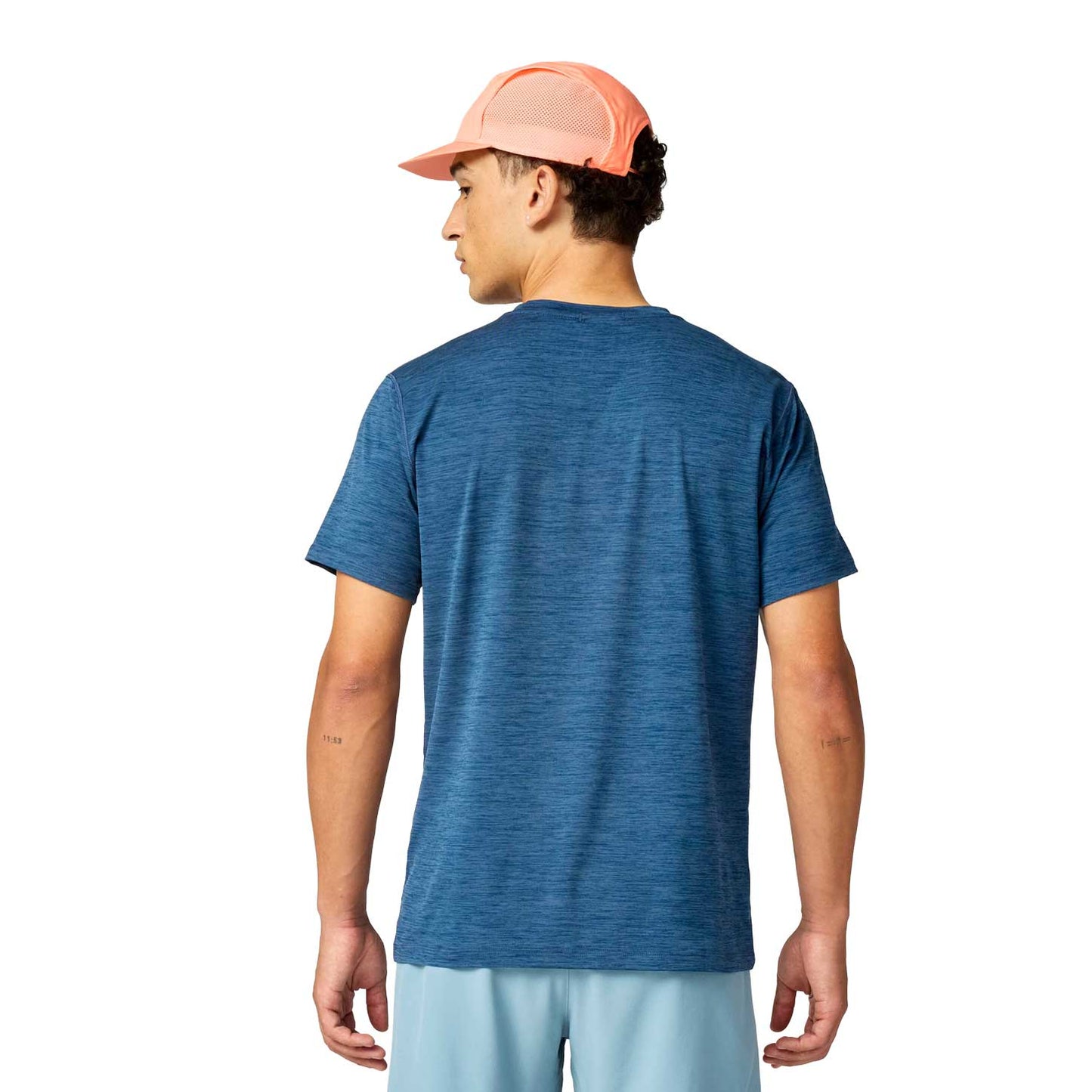 Men's Luxe Short Sleeve - Heather Indigo