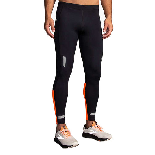 Men's Run Visible Tight 2.0 - Black/Ecru/Fluoro Flash