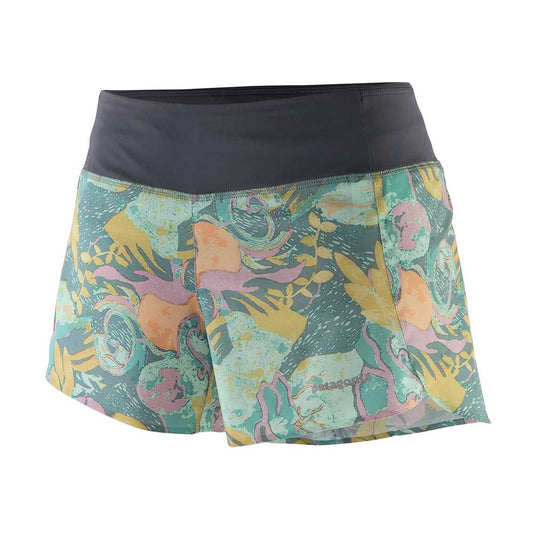 Women's Strider Pro Shorts 3 1/2" - Moon Tripper: Blue Sage