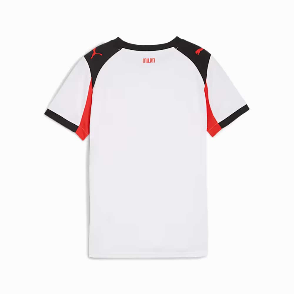 JR AC Milan Away Jersey Replica - Puma White/For All Time Red