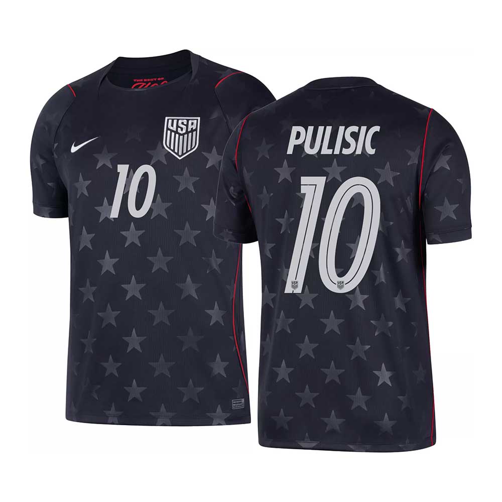 Youth USA DF SS Away Stadium Jersey PULISIC #10 - Dark Obsidian