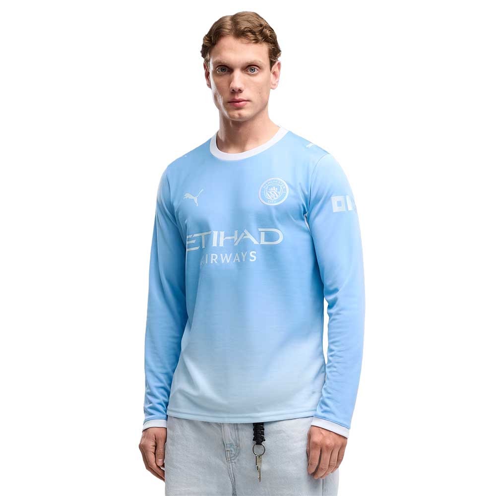 MCFC Home Jersey Replica LS - Team Light Blue/Icy Blue