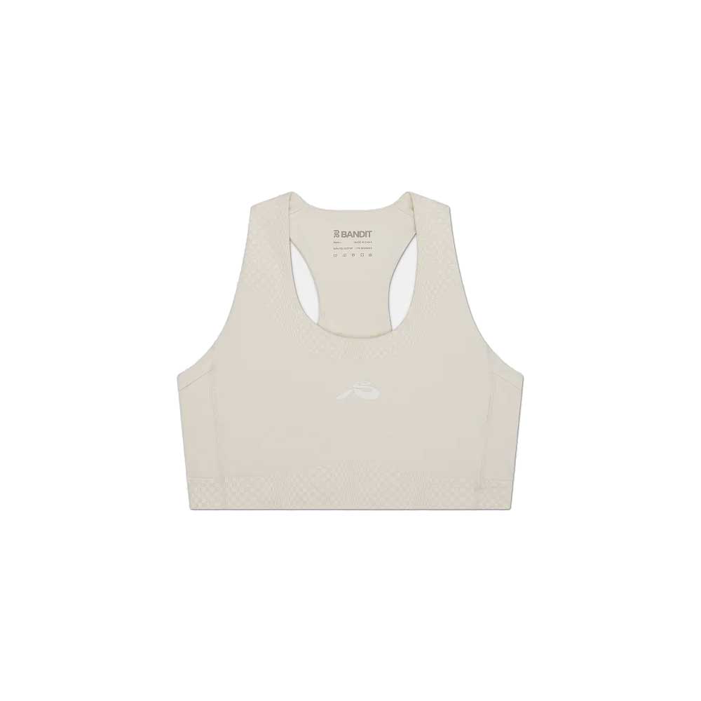 Women's Stamina Scoop Neck Run Bra - Chalk