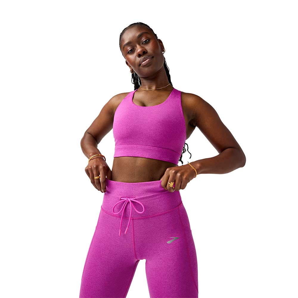 W Luxe Pocket Bra - Heather Magenta