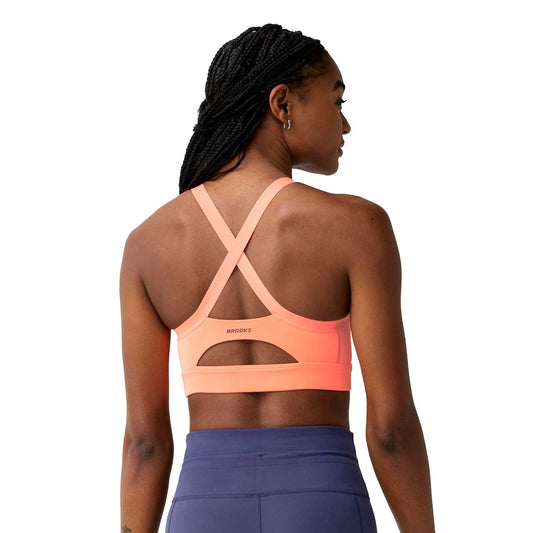 Women's Luxe Strappy Bra - Cyber Peach