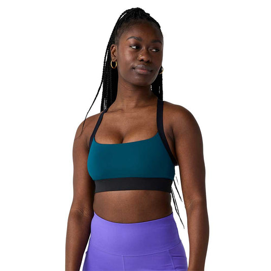 Women's Luxe Strappy Bra - Cosmo/Black