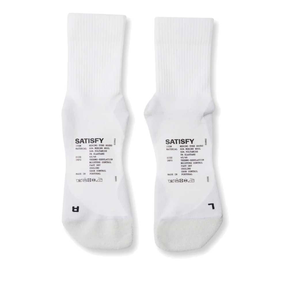 Merino Nylon Tube Socks - Off White