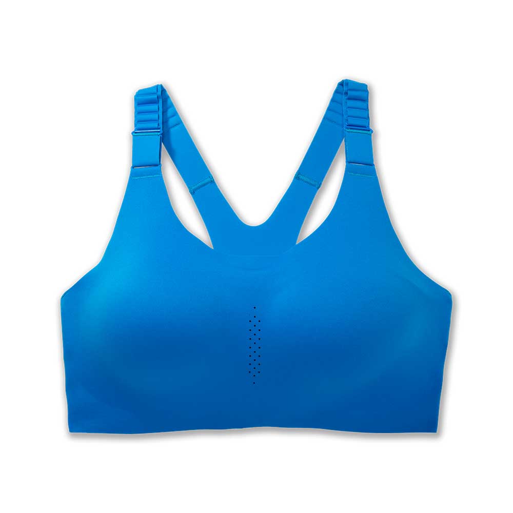 Stylish and Supportive White Deep V Sports Bra