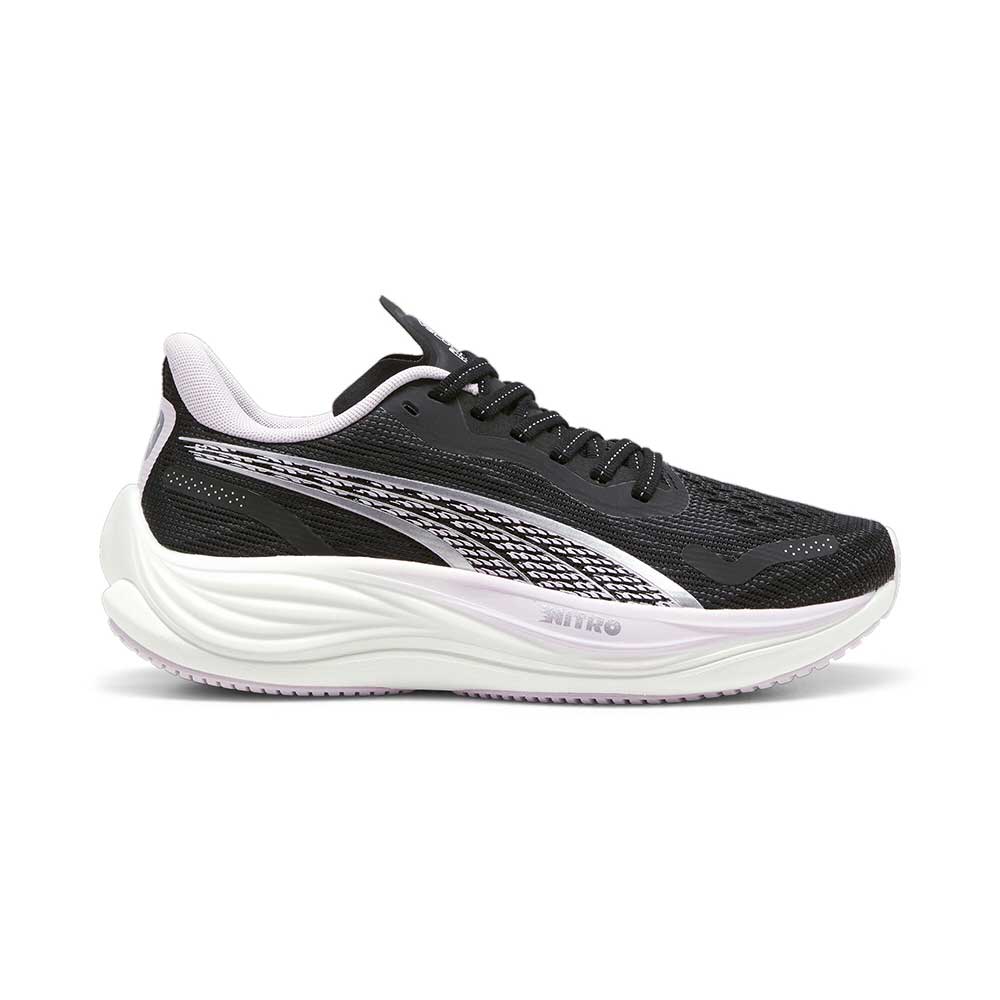 Women's Velocity Nitro Running Shoe PUMA Black/PUMA Silver/Grape Mist Regular (B)
